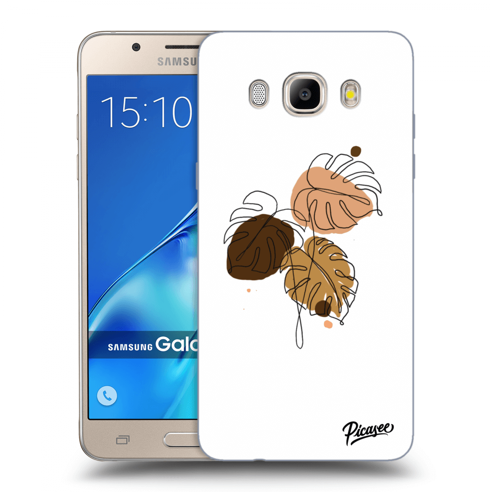Picasee Samsung Galaxy J5 2016 J510F Hülle - Transparentes Silikon - Monstera