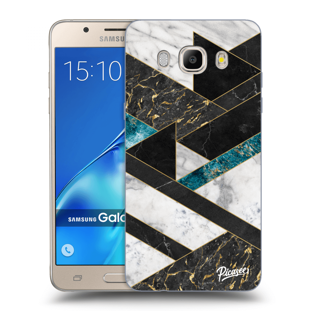 Picasee Samsung Galaxy J5 2016 J510F Hülle - Transparentes Silikon - Dark geometry