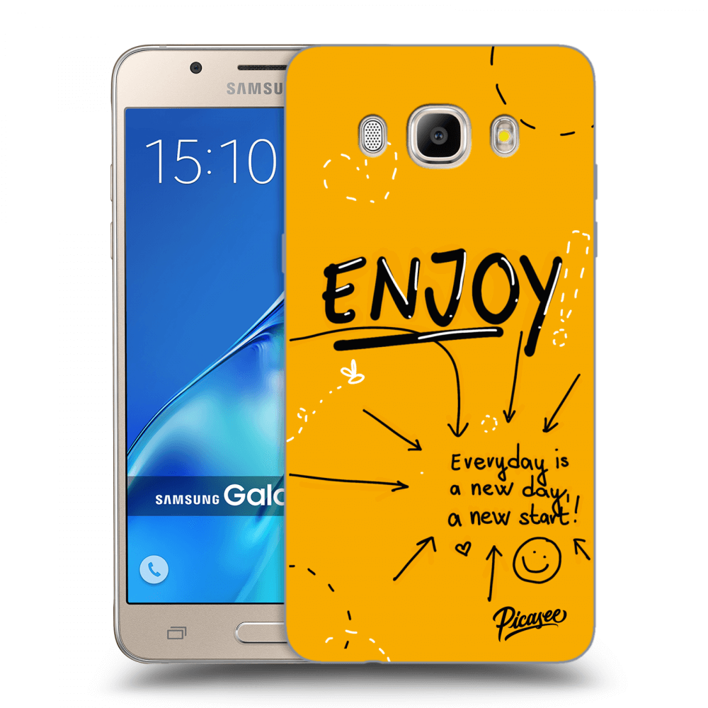 Picasee Samsung Galaxy J5 2016 J510F Hülle - Transparentes Silikon - Enjoy