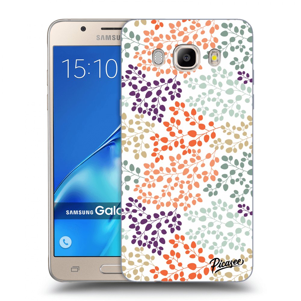 Picasee Samsung Galaxy J5 2016 J510F Hülle - Transparentes Silikon - Leaves 2