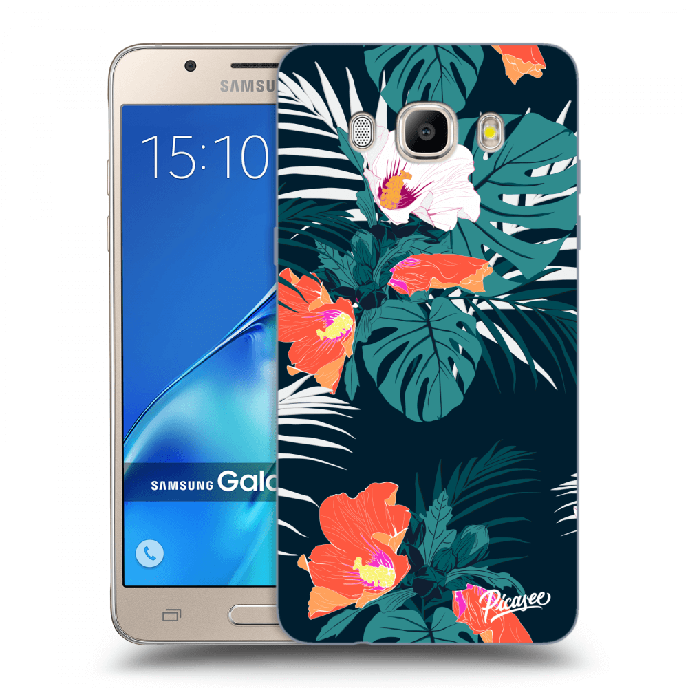 Picasee Samsung Galaxy J5 2016 J510F Hülle - Transparentes Silikon - Monstera Color