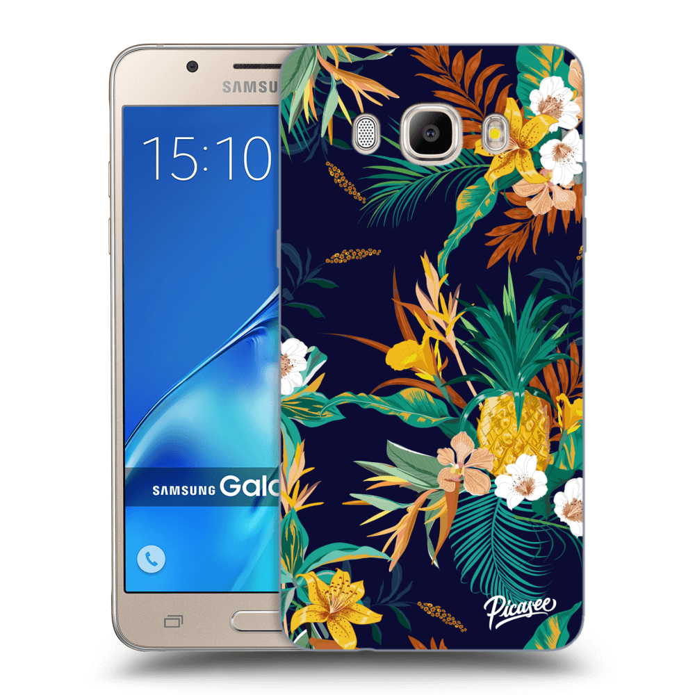 Picasee Samsung Galaxy J5 2016 J510F Hülle - Transparentes Silikon - Pineapple Color