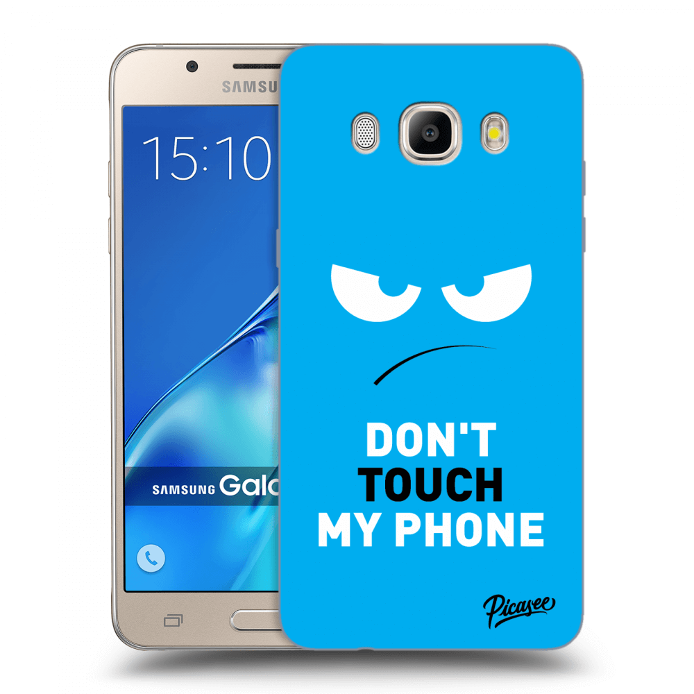 Picasee Samsung Galaxy J5 2016 J510F Hülle - Transparentes Silikon - Angry Eyes - Blue