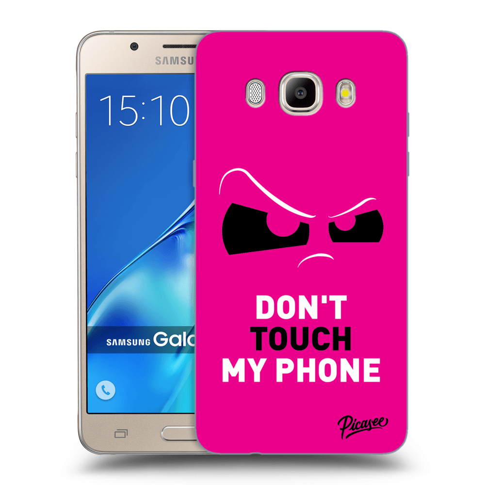 Picasee Samsung Galaxy J5 2016 J510F Hülle - Transparentes Silikon - Cloudy Eye - Pink