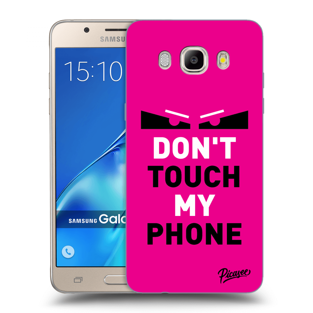 Picasee Samsung Galaxy J5 2016 J510F Hülle - Transparentes Silikon - Shadow Eye - Pink