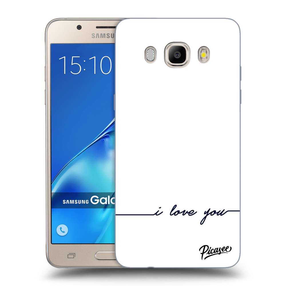 Picasee Samsung Galaxy J5 2016 J510F Hülle - Transparentes Silikon - I love you