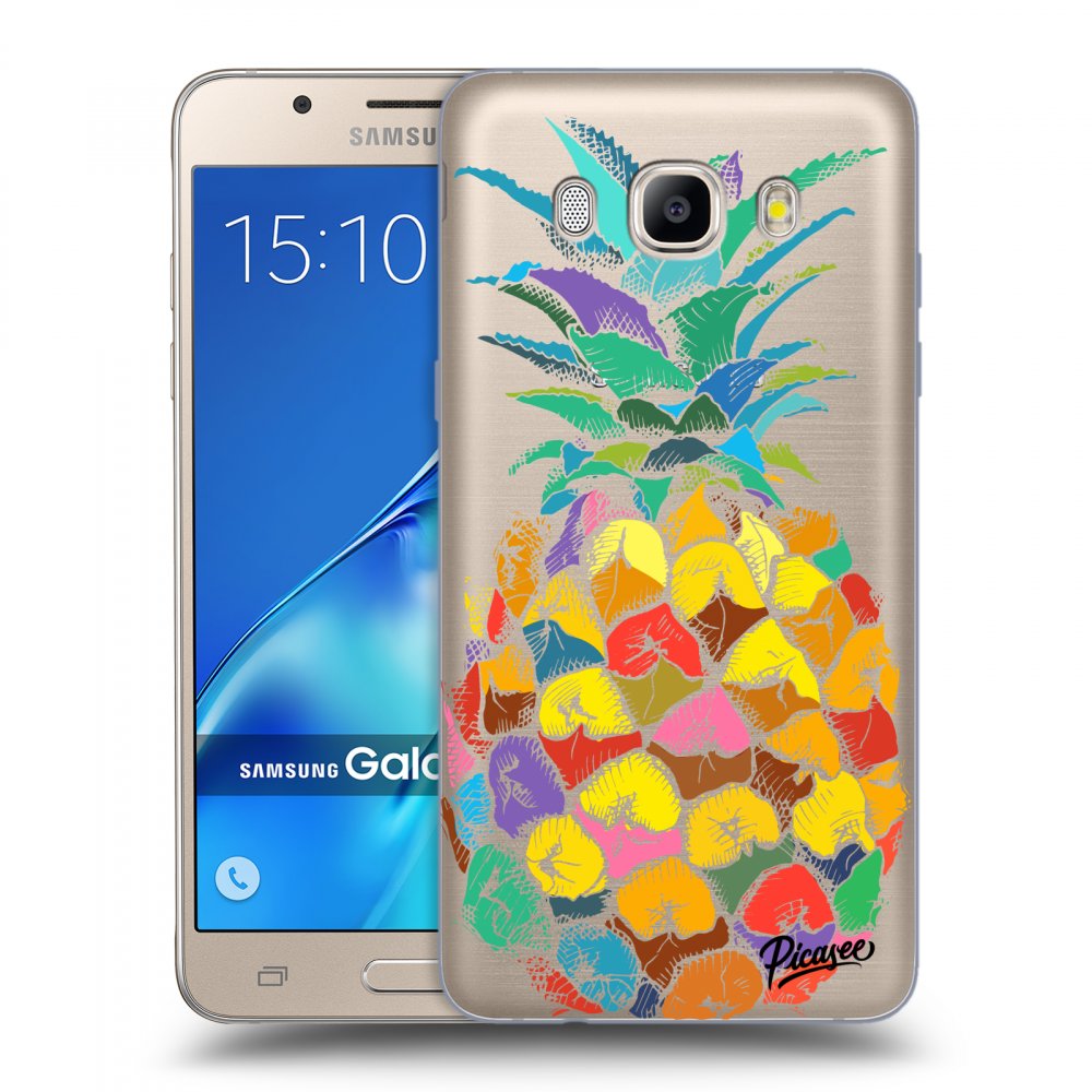 Picasee Samsung Galaxy J5 2016 J510F Hülle - Transparentes Silikon - Pineapple