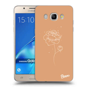 Picasee Samsung Galaxy J5 2016 J510F Hülle - Transparentes Silikon - Peonies