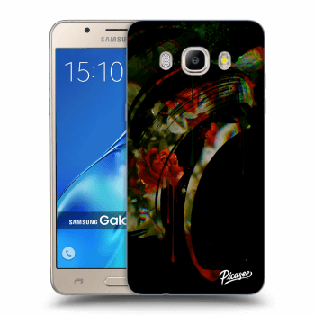 Picasee Samsung Galaxy J5 2016 J510F Hülle - Transparentes Silikon - Roses black