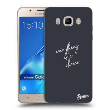 Picasee Samsung Galaxy J5 2016 J510F Hülle - Transparentes Silikon - Everything is a choice