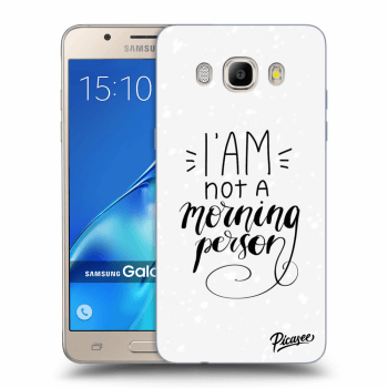 Picasee Samsung Galaxy J5 2016 J510F Hülle - Transparentes Silikon - I am not a morning person