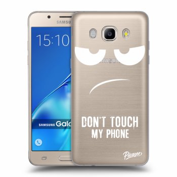Picasee Samsung Galaxy J5 2016 J510F Hülle - Transparentes Silikon - Don't Touch My Phone