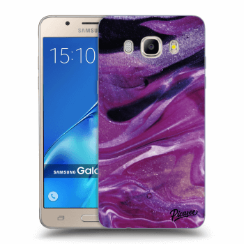 Hülle für Samsung Galaxy J5 2016 J510F - Purple glitter