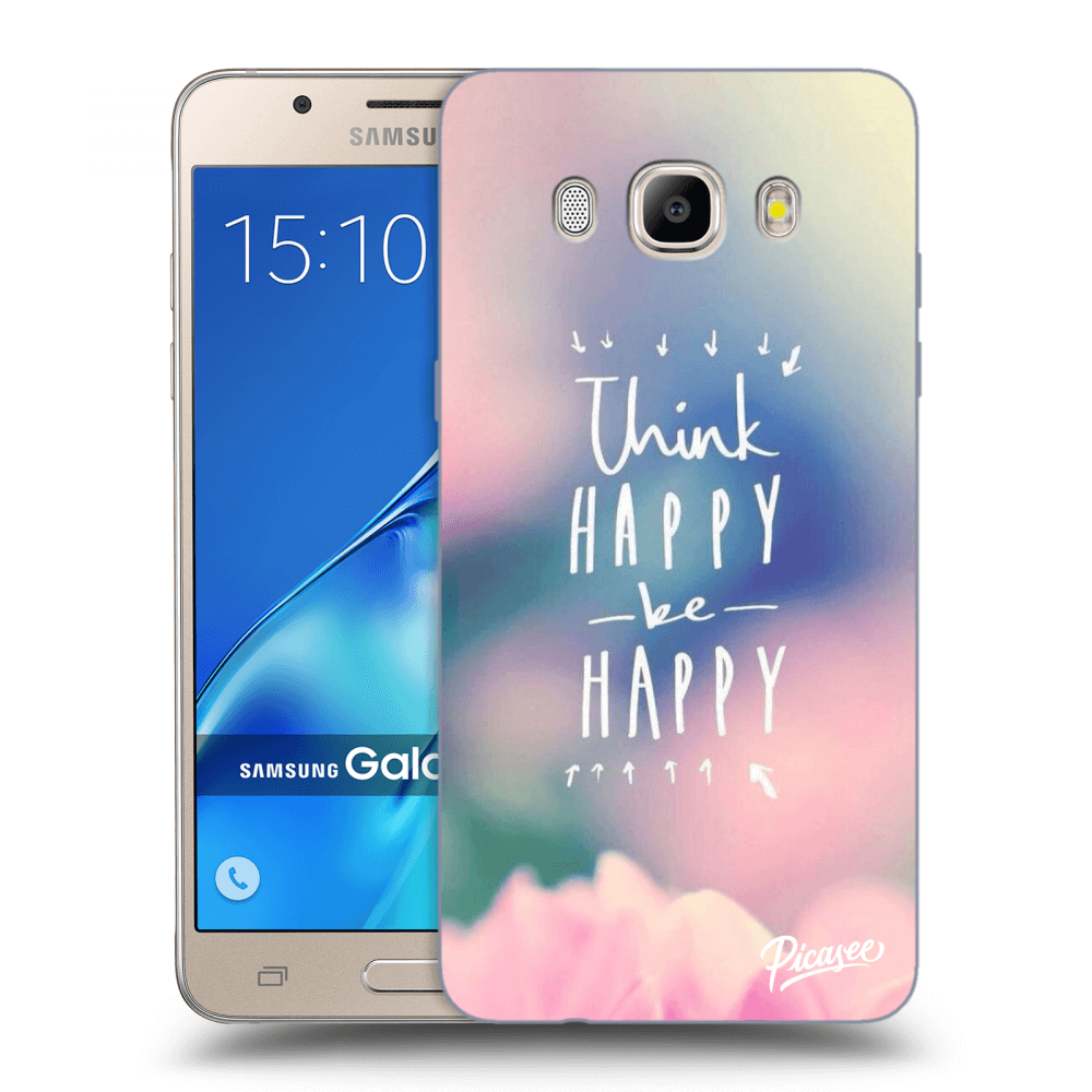 Picasee Samsung Galaxy J5 2016 J510F Hülle - Transparentes Silikon - Think happy be happy