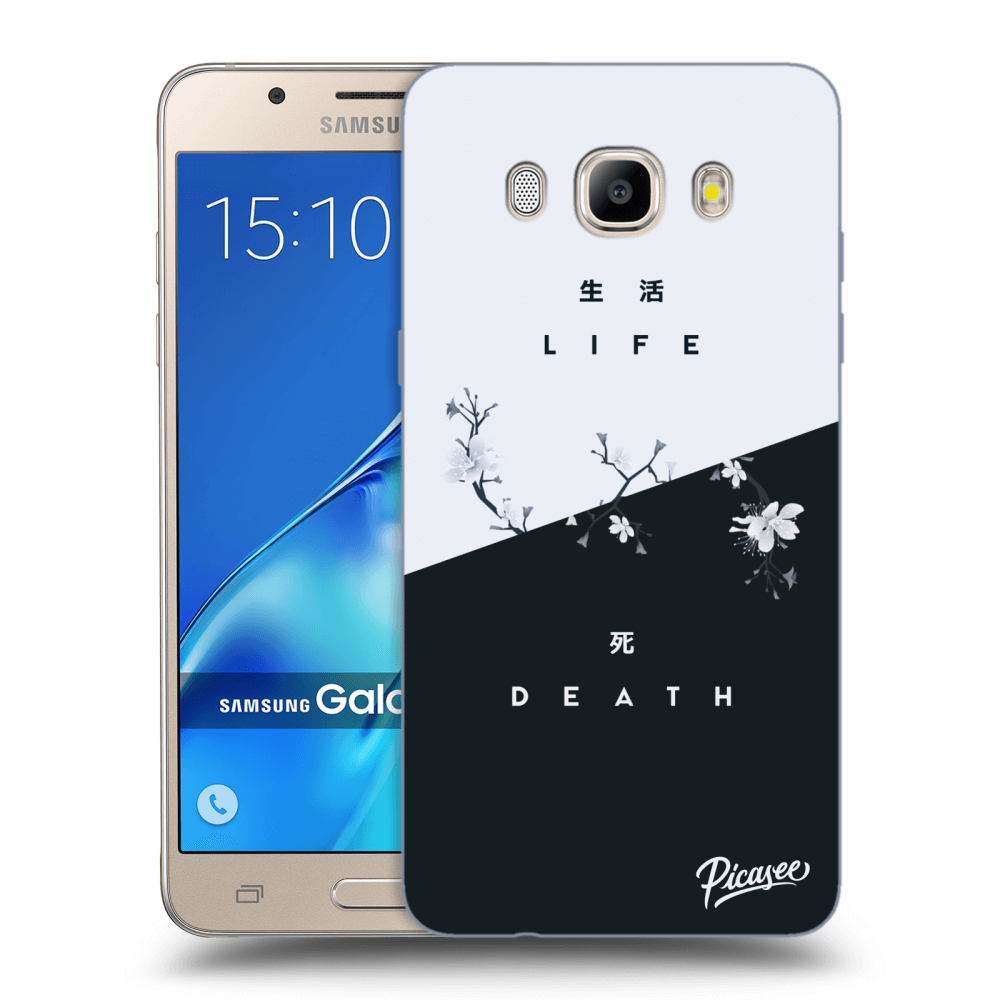 Picasee Samsung Galaxy J5 2016 J510F Hülle - Transparentes Silikon - Life - Death
