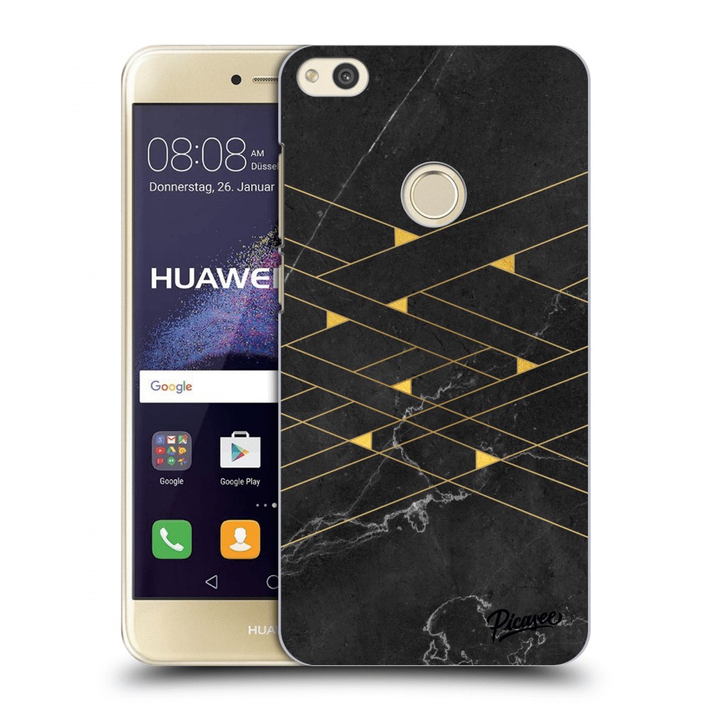 Picasee Huawei P9 Lite 2017 Hülle - Transparentes Silikon - Gold Minimal