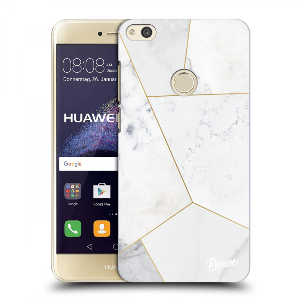 Picasee Huawei P9 Lite 2017 Hülle - Transparentes Silikon - White tile