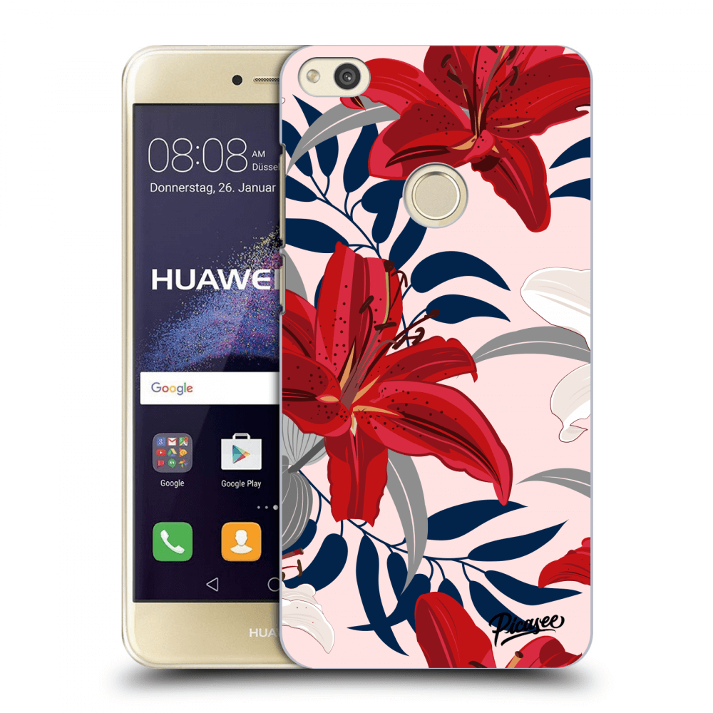 Picasee Huawei P9 Lite 2017 Hülle - Transparentes Silikon - Red Lily