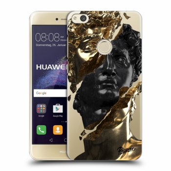 Picasee Huawei P9 Lite 2017 Hülle - Transparentes Silikon - Gold - Black