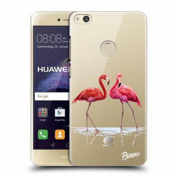 Hülle für Huawei P9 Lite 2017 - Flamingos zu zweit