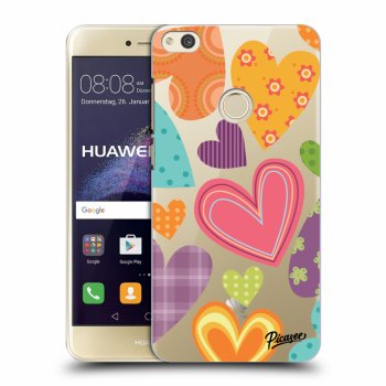 Picasee Huawei P9 Lite 2017 Hülle - Transparentes Silikon - Colored heart