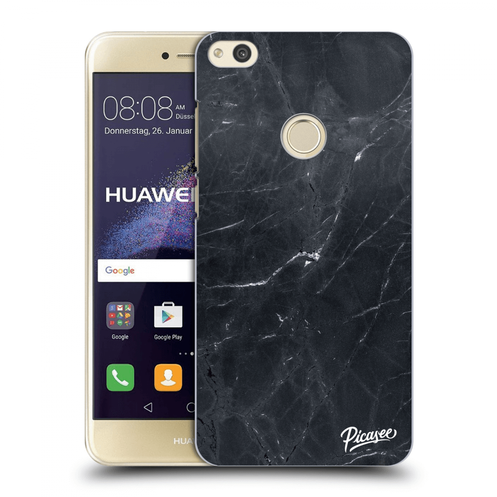 Picasee Huawei P9 Lite 2017 Hülle - Transparentes Silikon - Black marble
