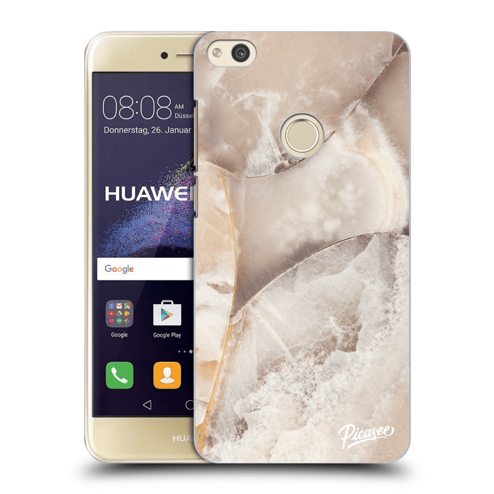 Picasee Huawei P9 Lite 2017 Hülle - Transparentes Silikon - Cream marble