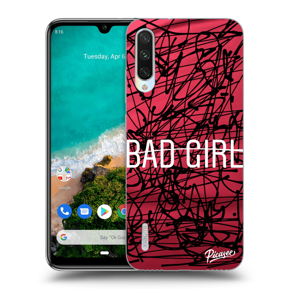 Picasee Xiaomi Mi A3 Hülle - Transparentes Silikon - Bad girl