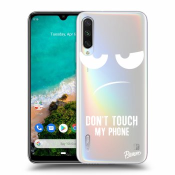 Picasee Xiaomi Mi A3 Hülle - Transparentes Silikon - Don't Touch My Phone