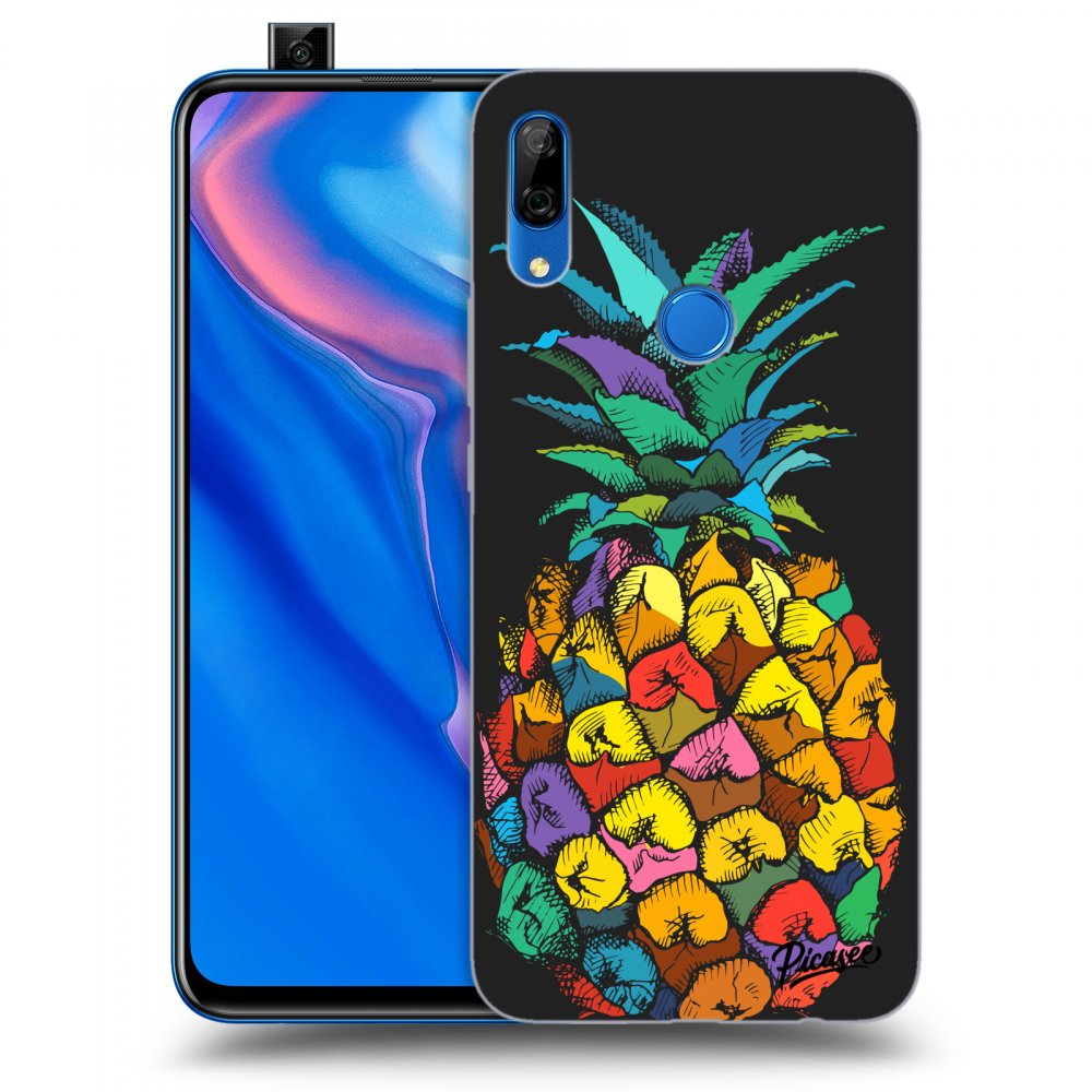 Picasee Huawei P Smart Z Hülle - Schwarzes Silikon - Pineapple