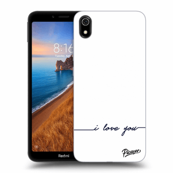Picasee Xiaomi Redmi 7A Hülle - Transparentes Silikon - I love you