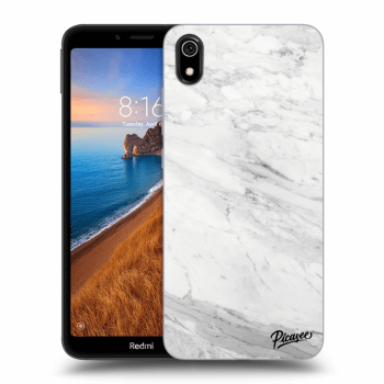 Picasee Xiaomi Redmi 7A Hülle - Transparentes Silikon - White marble