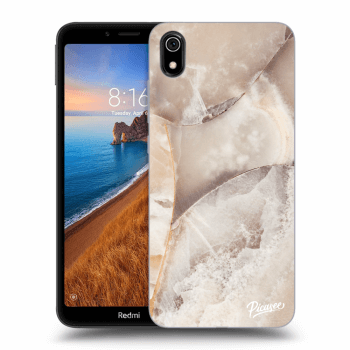 Picasee Xiaomi Redmi 7A Hülle - Transparentes Silikon - Cream marble