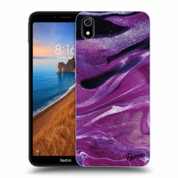 Hülle für Xiaomi Redmi 7A - Purple glitter