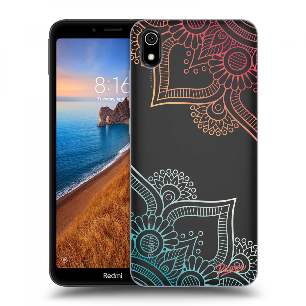 Picasee Xiaomi Redmi 7A Hülle - Transparentes Silikon - Flowers pattern