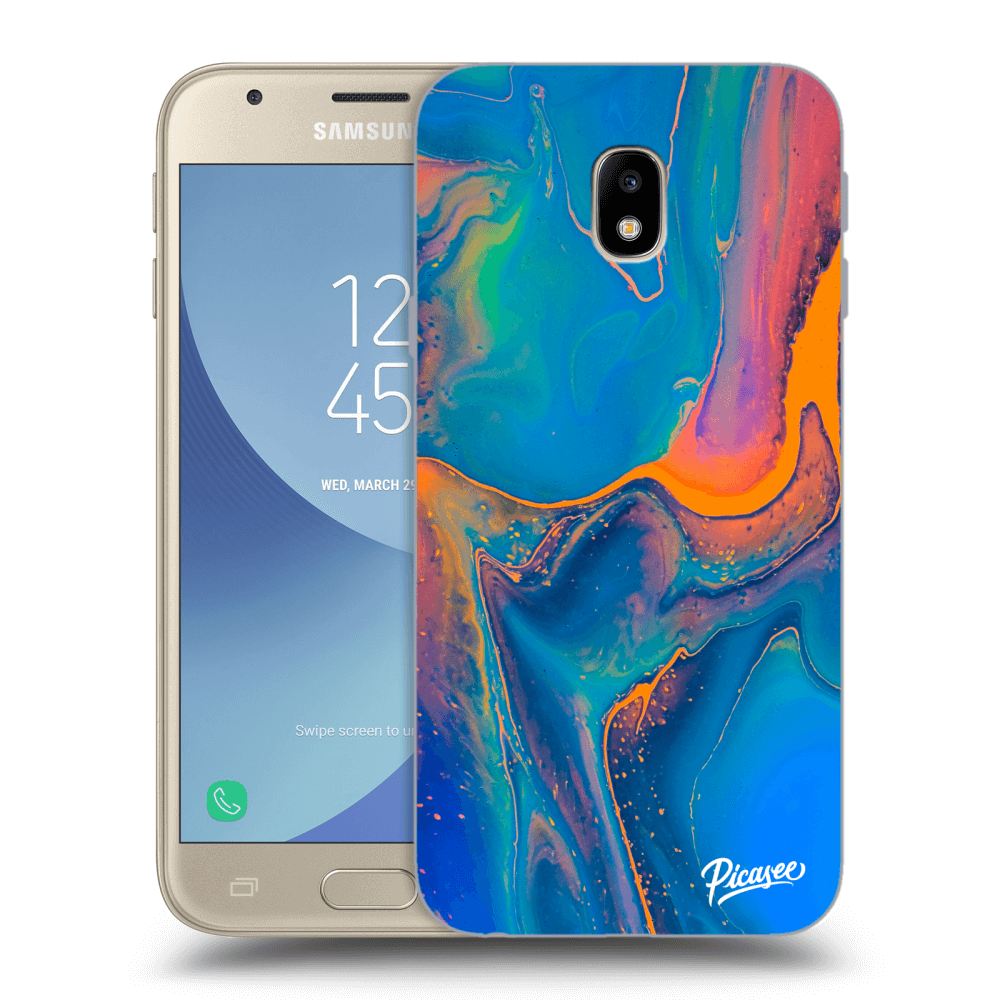Picasee Samsung Galaxy J3 2017 J330F Hülle - Transparentes Silikon - Rainbow
