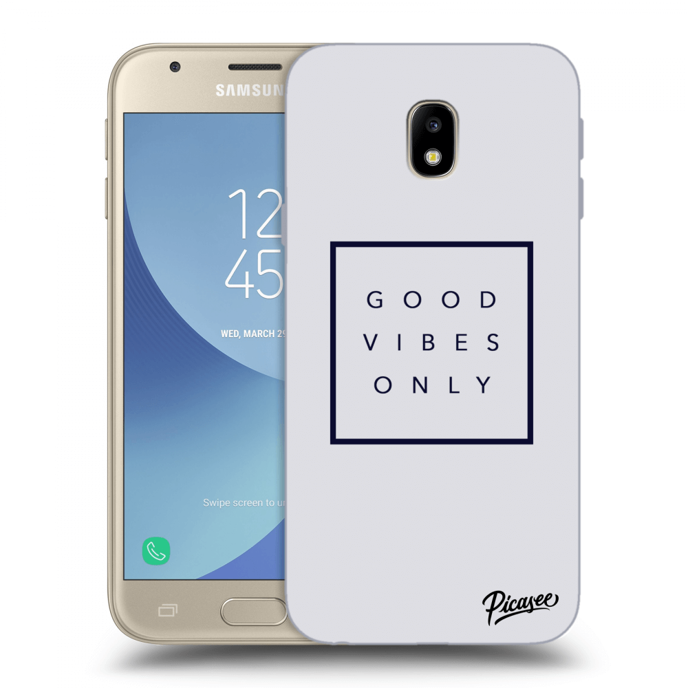Picasee Samsung Galaxy J3 2017 J330F Hülle - Transparentes Silikon - Good vibes only