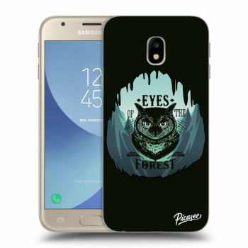 Picasee Samsung Galaxy J3 2017 J330F Hülle - Schwarzes Silikon - Forest owl