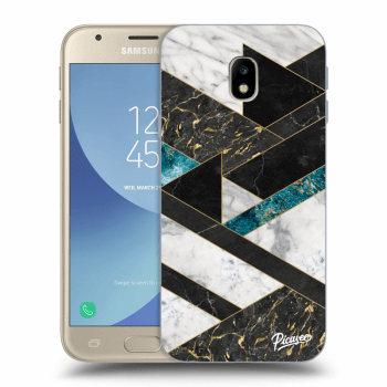 Picasee Samsung Galaxy J3 2017 J330F Hülle - Transparentes Silikon - Dark geometry