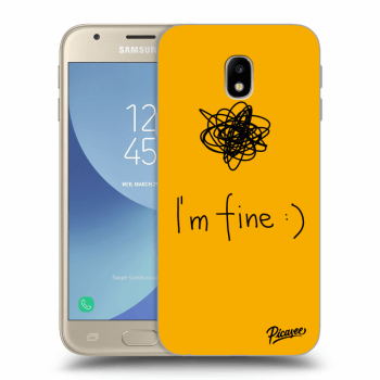 Picasee Samsung Galaxy J3 2017 J330F Hülle - Schwarzes Silikon - I am fine