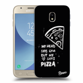 Picasee Samsung Galaxy J3 2017 J330F Hülle - Schwarzes Silikon - Pizza