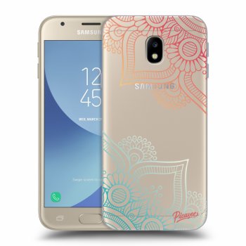 Picasee Samsung Galaxy J3 2017 J330F Hülle - Transparentes Silikon - Flowers pattern