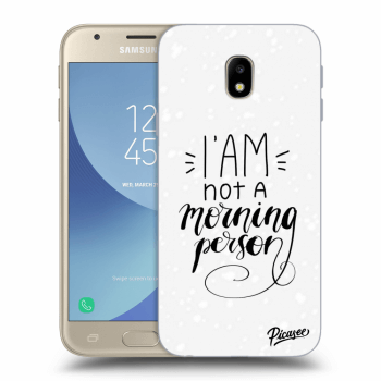 Picasee Samsung Galaxy J3 2017 J330F Hülle - Transparentes Silikon - I am not a morning person