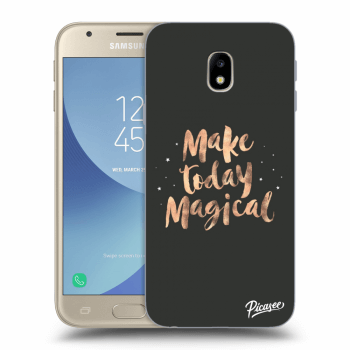 Picasee Samsung Galaxy J3 2017 J330F Hülle - Transparentes Silikon - Make today Magical