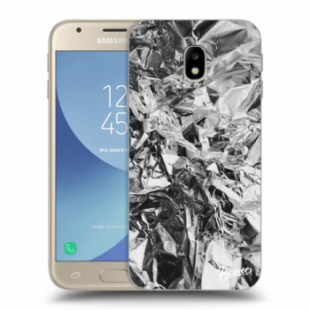 Picasee Samsung Galaxy J3 2017 J330F Hülle - Transparentes Silikon - Chrome