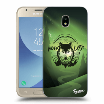 Picasee Samsung Galaxy J3 2017 J330F Hülle - Schwarzes Silikon - Wolf life