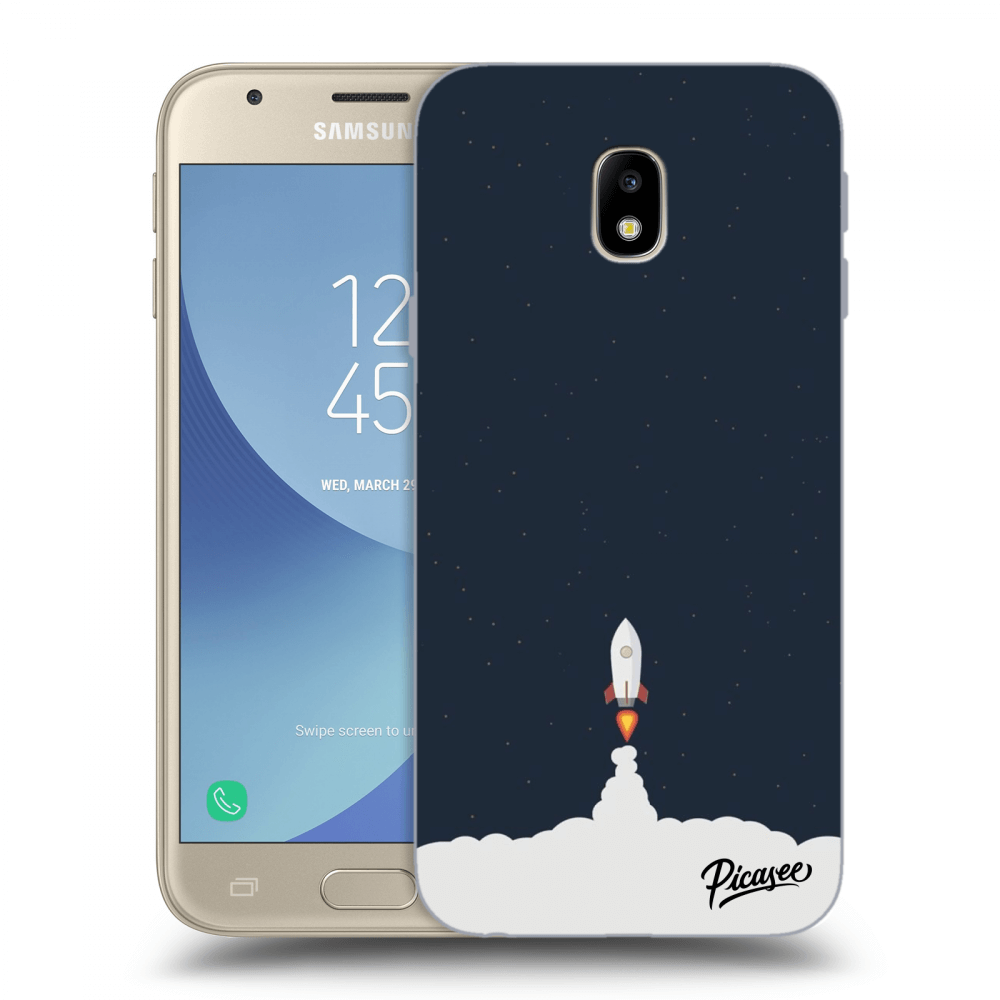 Picasee Samsung Galaxy J3 2017 J330F Hülle - Transparentes Silikon - Astronaut 2