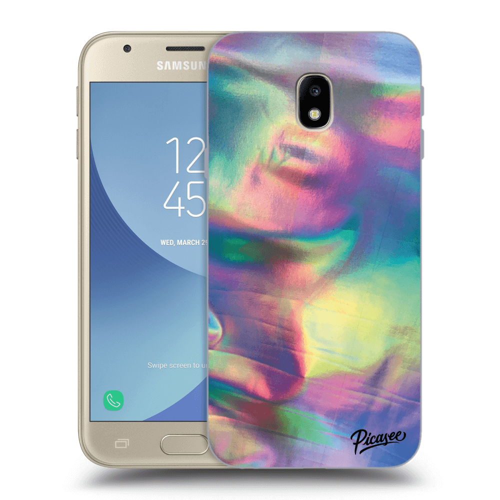 Picasee Samsung Galaxy J3 2017 J330F Hülle - Transparentes Silikon - Holo
