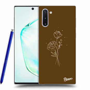 Hülle für Samsung Galaxy Note 10 N970F - Brown flowers