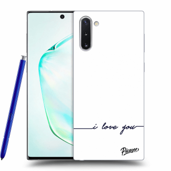 Picasee Samsung Galaxy Note 10 N970F Hülle - Transparentes Silikon - I love you